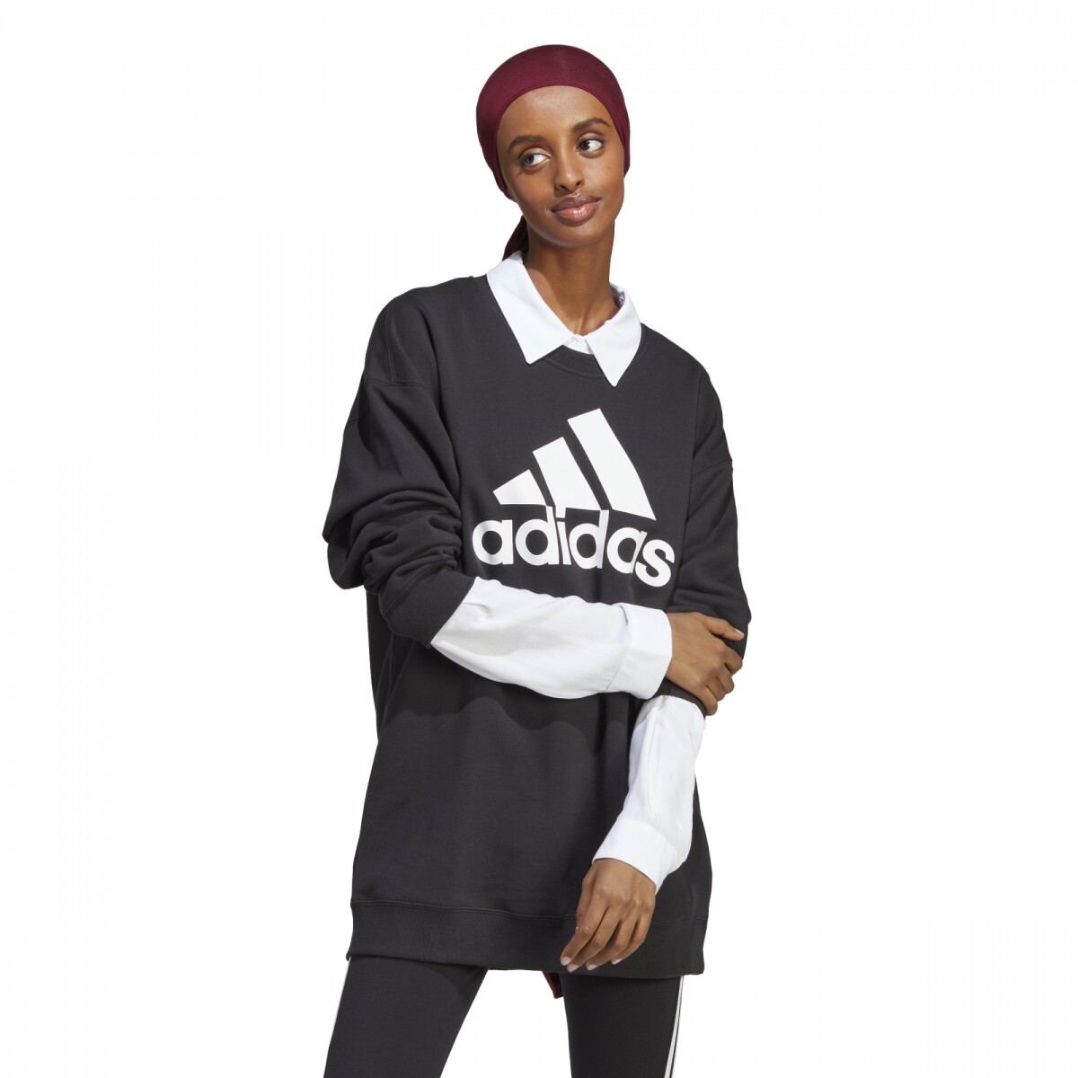 Buzo de Mujer Adidas Essentials Logo Adidas - Negro - Blanco 