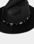 Sombreros Boho Sombrero Fedora - Negro