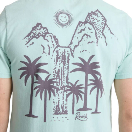 Remera Roark Palm Gorge Celeste