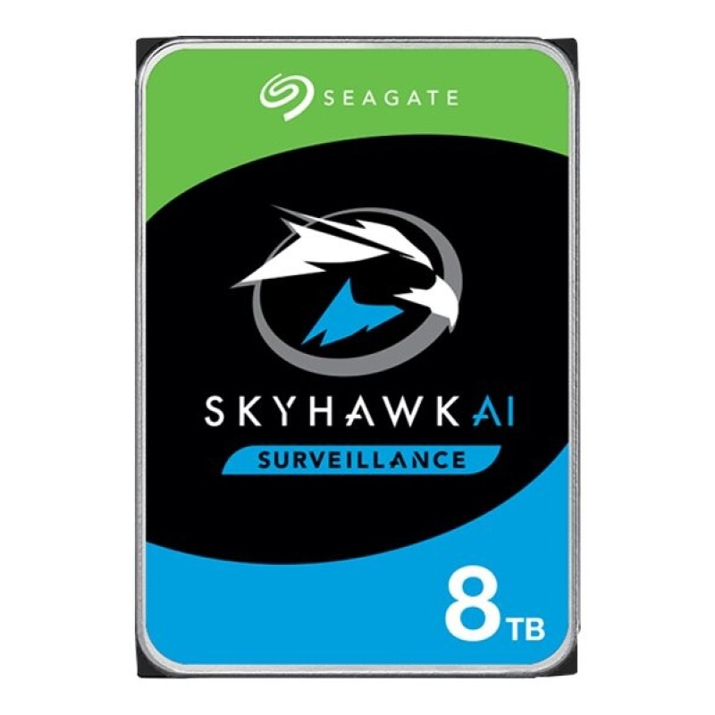 Seagate SkyHawk AI ST8000VE001 - Disco duro - 8 TB - interno - 3.5" - SATA 6Gb/s - búfer: 256 MB - con Recuperación de datos Sea Seagate SkyHawk AI ST8000VE001 - Disco duro - 8 TB - interno - 3.5" - SATA 6Gb/s - búfer: 256 MB - con Recuperación de datos Sea