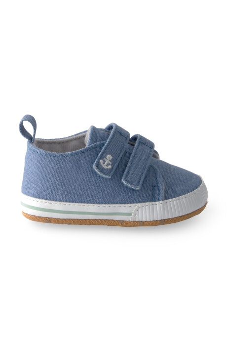 Zapatito chambray con velcro Sin color