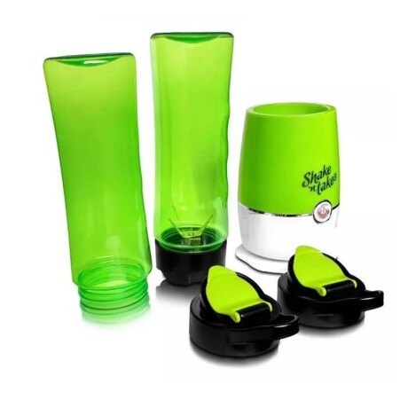 Procesadora Licuadora Portatil Shake Take 2 Recipientes VERDE