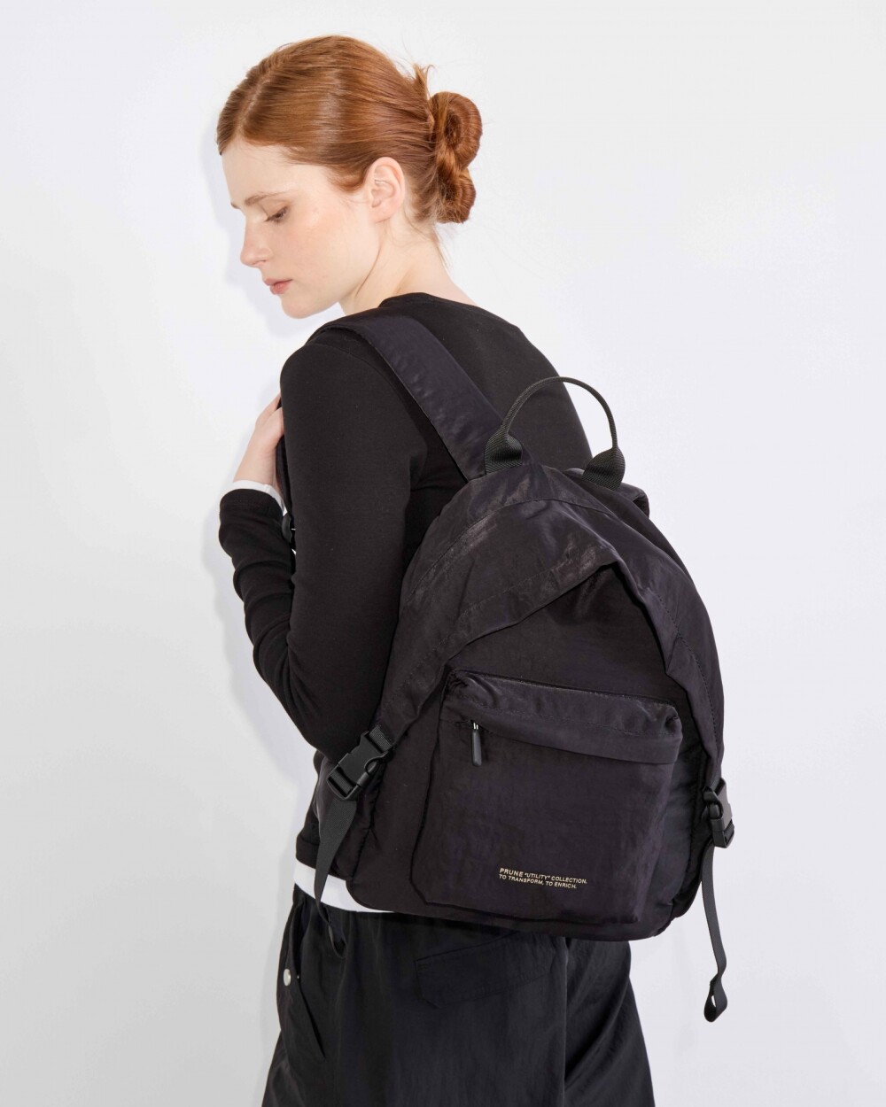Mochila Jet en nylon Negro