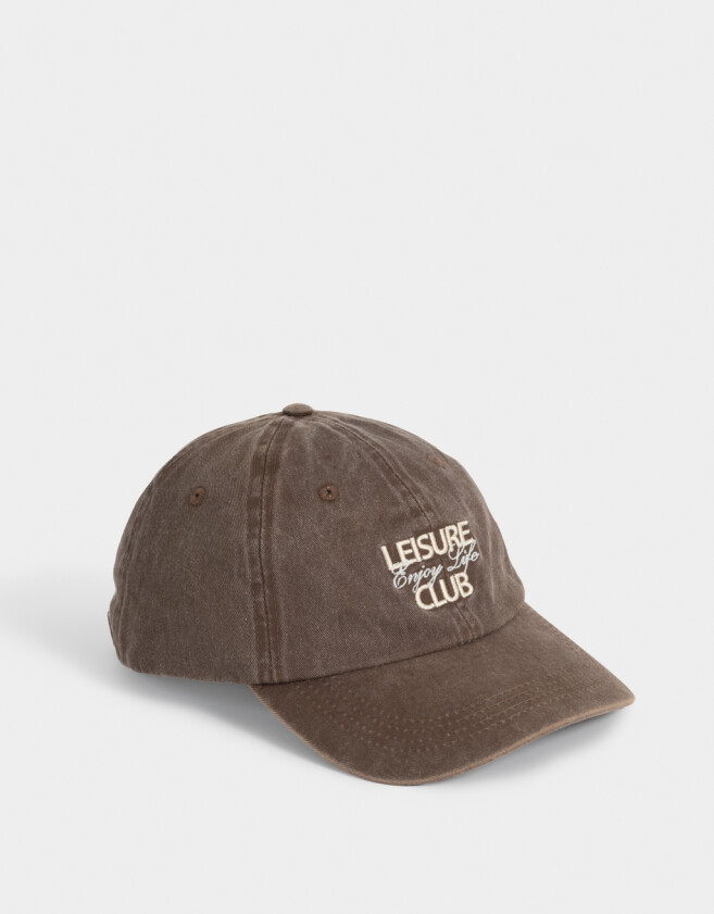 Caps Gorra Canvas Bordada Chocolate - Marron Oscuro