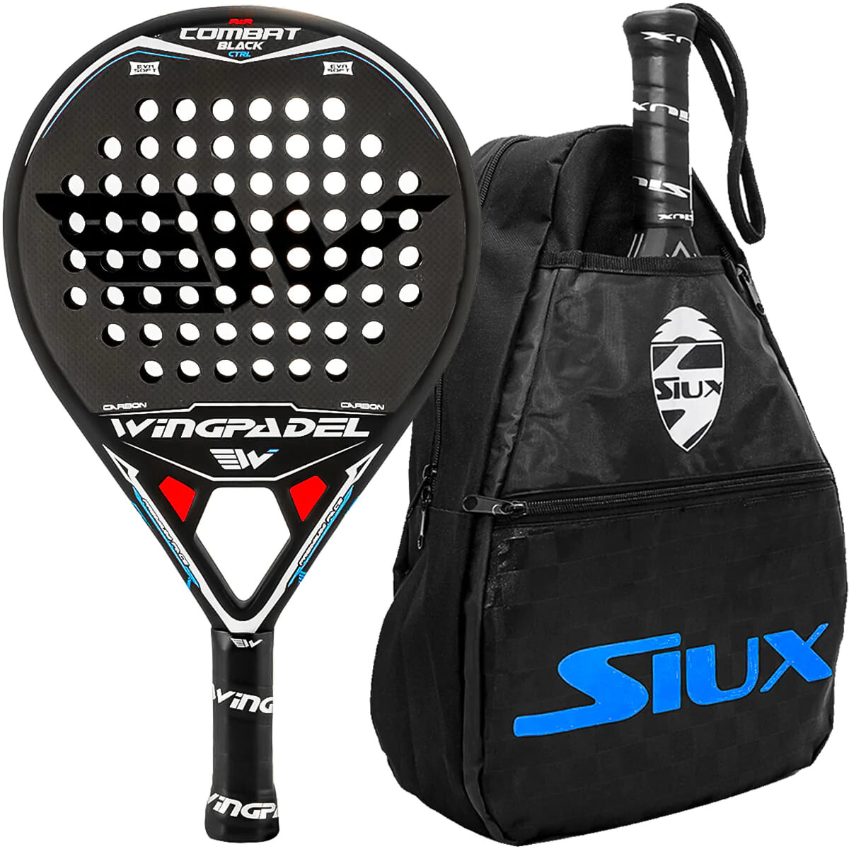 Paletas Pádel Wingpadel Air Combat 3.0 Black Control 