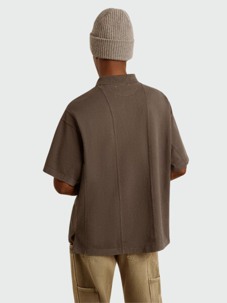 Golden Goose - Camiseta de algodón estilo polo Gris