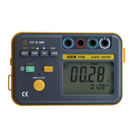Telurímetro digital 20Kohm 4 picas 4106 VC4106