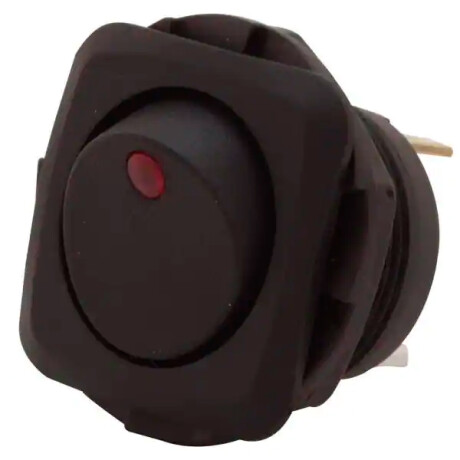 LLAVE BOTON TABLERO - CUADRADO CON LUZ ROJO 26MM - LLAVE BOTON TABLERO - CUADRADO CON LUZ ROJO 26MM -