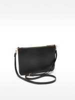 Bolso Bandolera Con Textura negro