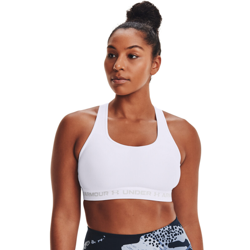 Crossback Mid Bra-RED BLK-001