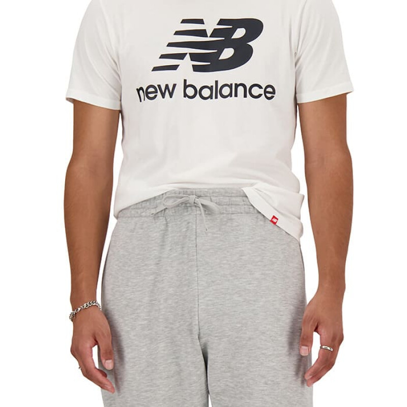 Pantalón New Balance Jogger French Terry de Hombre - MP41519AG Gris Claro