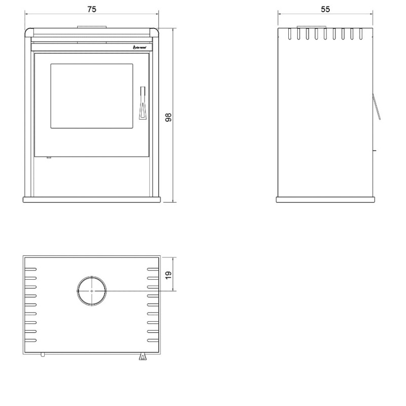 Calefactor Rapsodia 470 Eko Varmo Calefactor Rapsodia 470 Eko Varmo