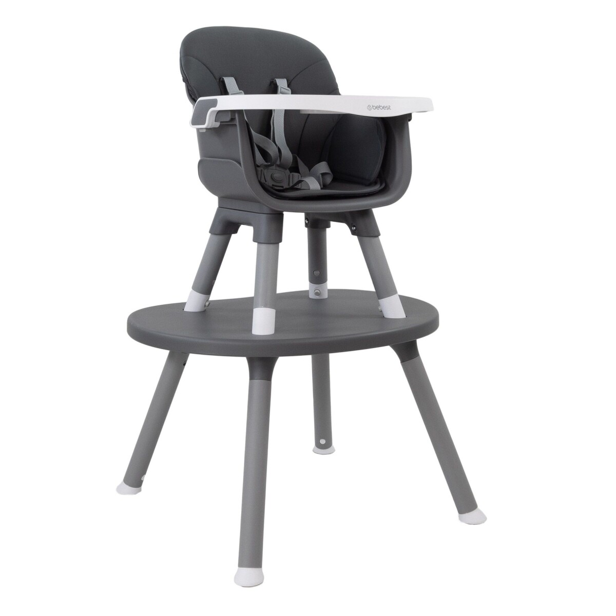 Silla de Comer Baby Desk 2.0 3 en 1 Bebesit - Gris 