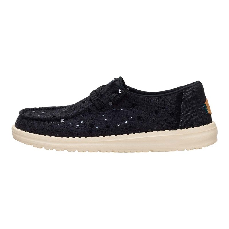 Wendy Sequin Lace Black