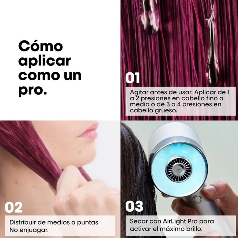Sérum L'Oréal Professionnel Vitamino Glass Shine 30ml Para Cabello Teñido Y Brillante Sérum L'Oréal Professionnel Vitamino Glass Shine 30ml Para Cabello Teñido Y Brillante