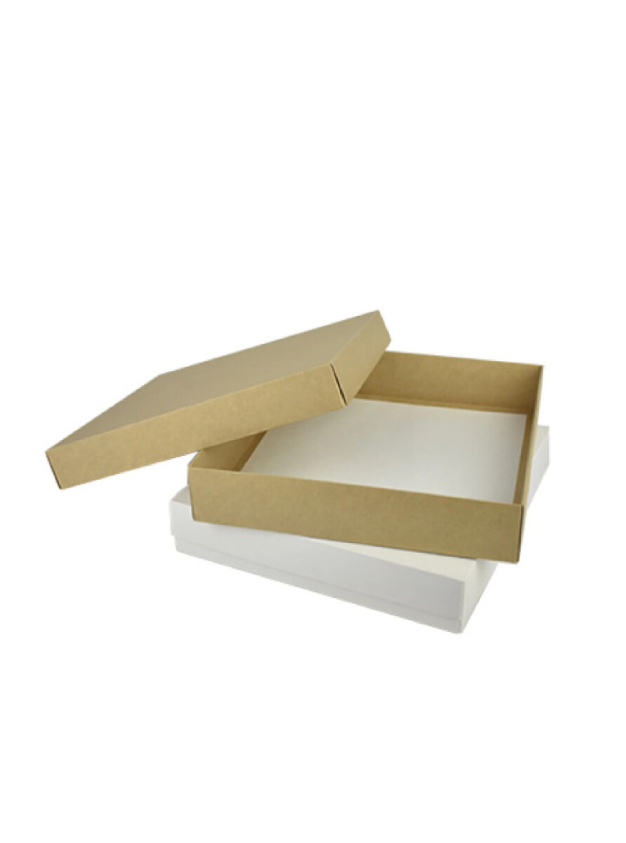 Caja 42 - 30x30x5,5 cm. - REVERSIBLE BLANCO MADERA 