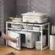 Estante Organizador Cocina 2 Niveles Ajustable Expendible Gris claro Estante Organizador Cocina 2 Niveles Ajustable Expendible Gris claro