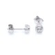 Caravanas en oro blanco 18k y brillantes Caravanas en oro blanco 18k y brillantes