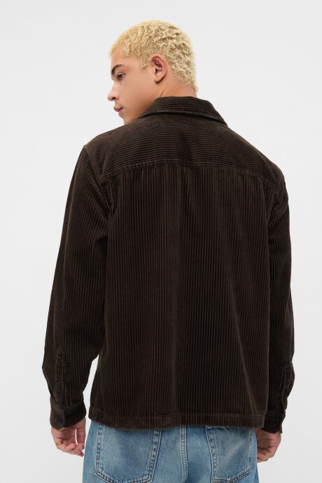 Sobre Camisa De Pana Hombre Terra Brown
