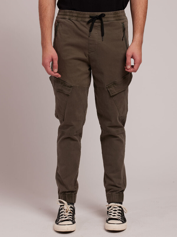 PANTALON CARGO PAOLOS24 RUSTY Verde Oscuro