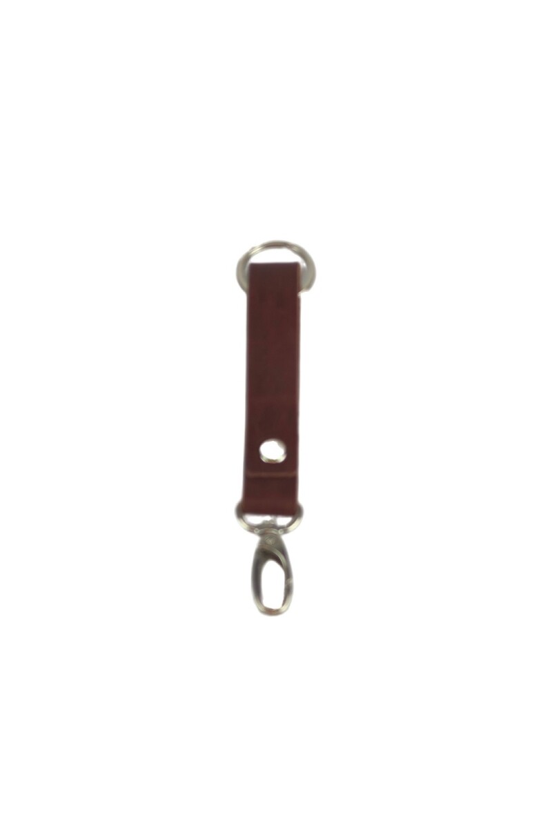 llavero de cuero Marron