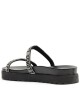 SANDALIA NEGRO CON STRASS Negro