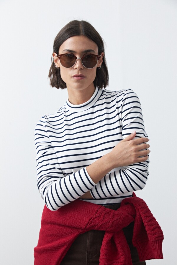 POLERA SAMUEL Azul Marino