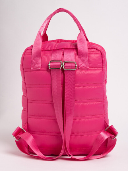 Mochila capitoneada Fucsia