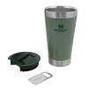 Vaso térmico Stanley de 473 ml* con tapón de color verde animal Vaso Térmico Stanley De 473 Ml* Con Tapón De Color Verde Animal