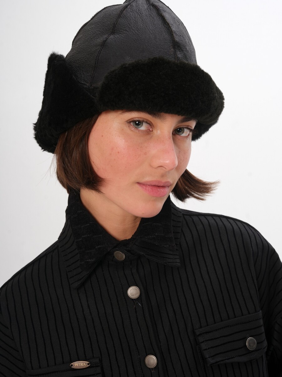 Gorro Leather Cool - Negro 