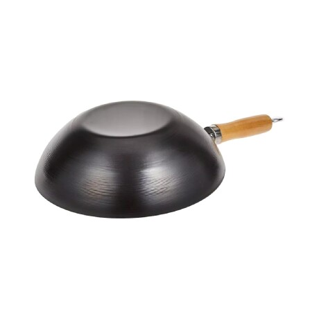 Wok antiadherente Cuori en acero de carbono y mango de madera 28cm Wok antiadherente Cuori en acero de carbono y mango de madera 28cm