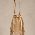 Imagen de Cartera Flecos Gamuza Vegana - Camel