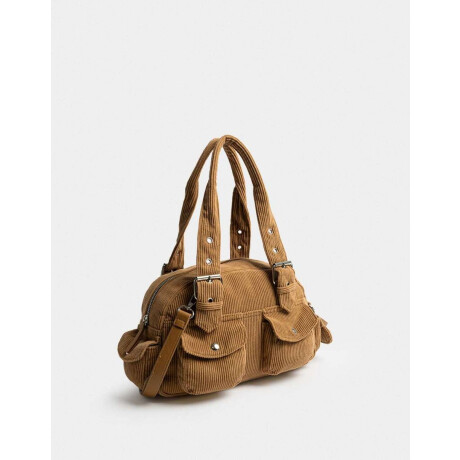 Cartera Cartera Bowling Multipocket Chocolate Marron Camel