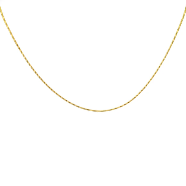 Cadena oro barbada fina-Oro bajo -Sin Piedra-CD8007 sinpiedra
