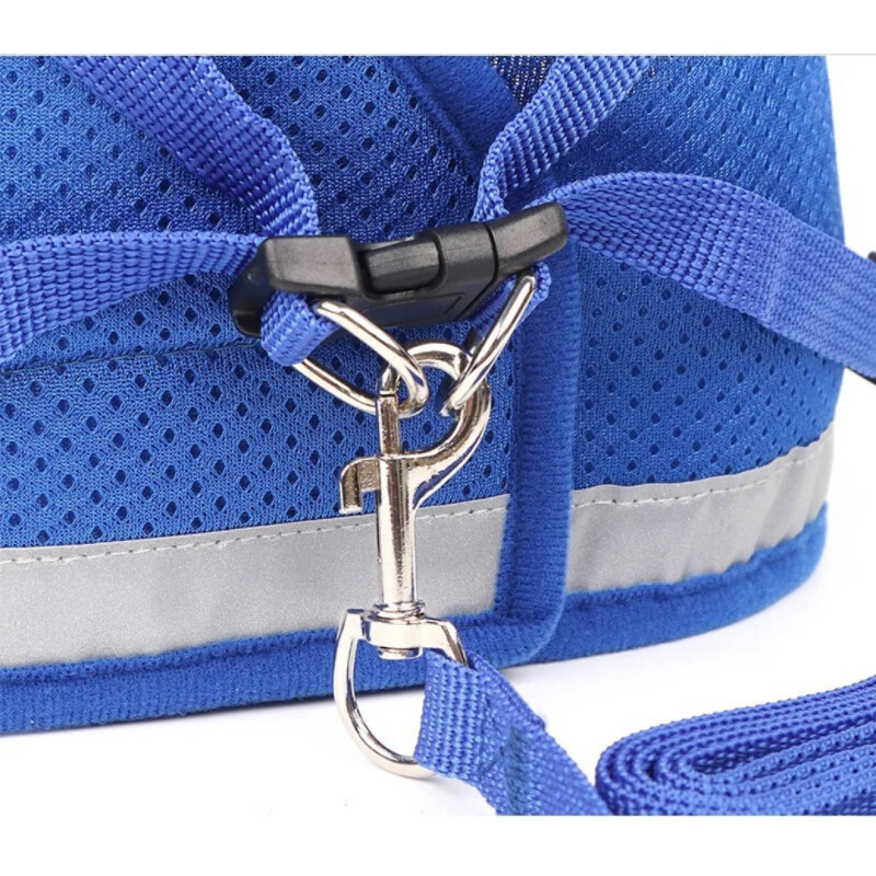 Pretal Arnes Perro Gato Mascotas Reflectivo + Correa Premium Color ROJO Talle L