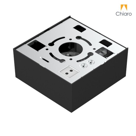 Aplique spot led Cubo chato 8w móvil Dimerizable 2700K NEGRO