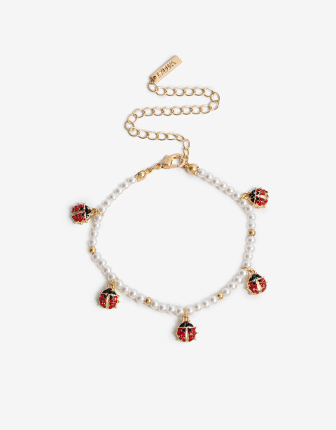 Pulseras Flexibles Color Pulseras Flexibles Lady Bug - Dorado