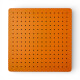 Panel perforado pegboard metálico organizador de pared 40x40 cm – Multiuso para el hogar Naranja