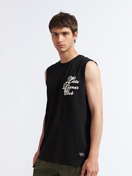 MUSCULOSA DIEGO NEGRO PRINT