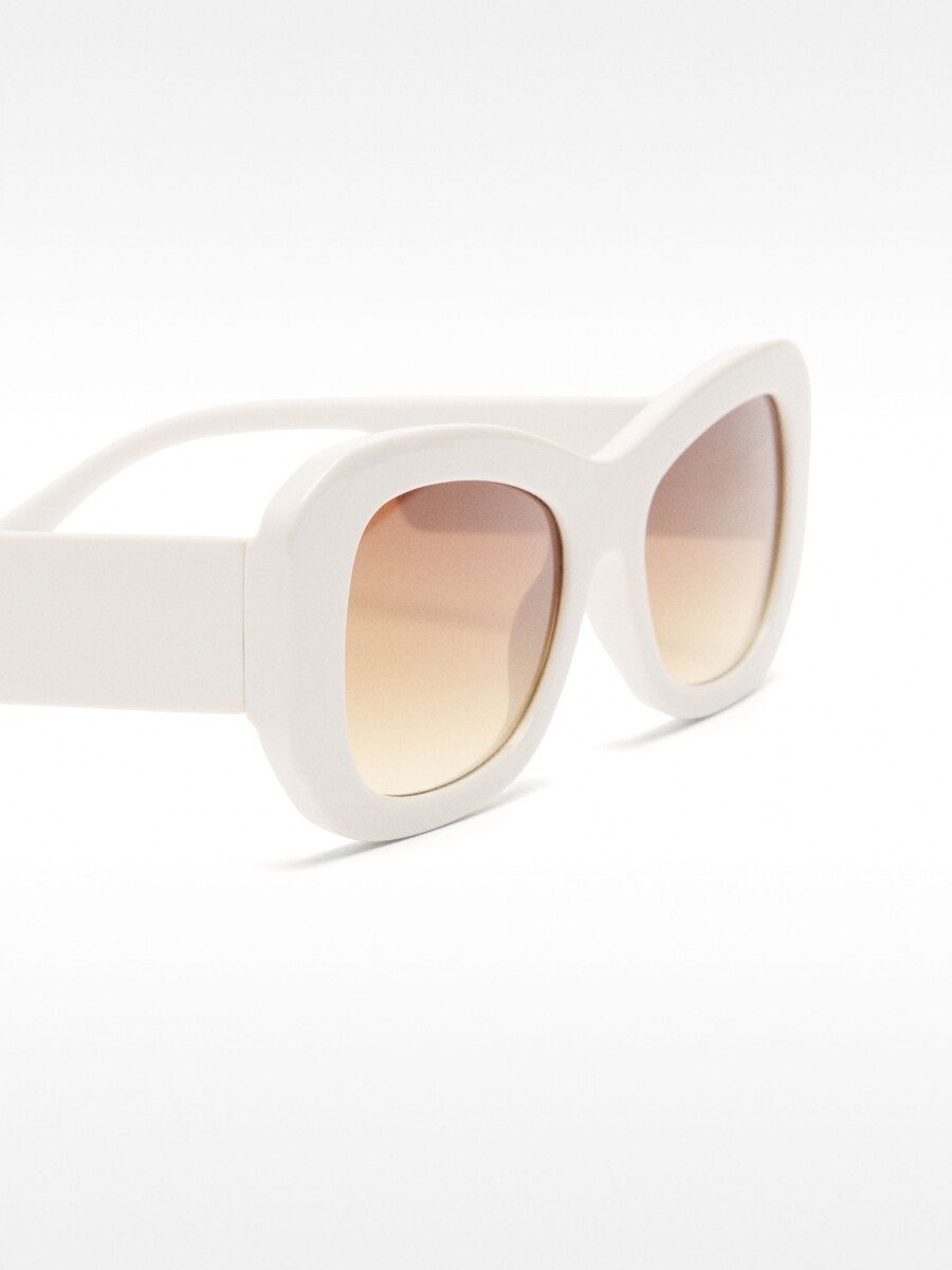 Gafas De Sol Cuadradas crudo