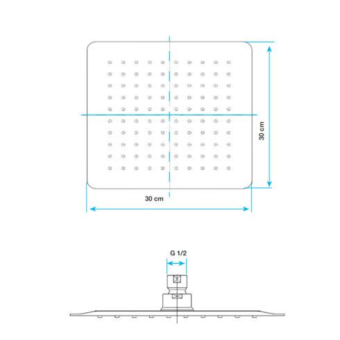 Roseta Acero Inox Aqualia 000