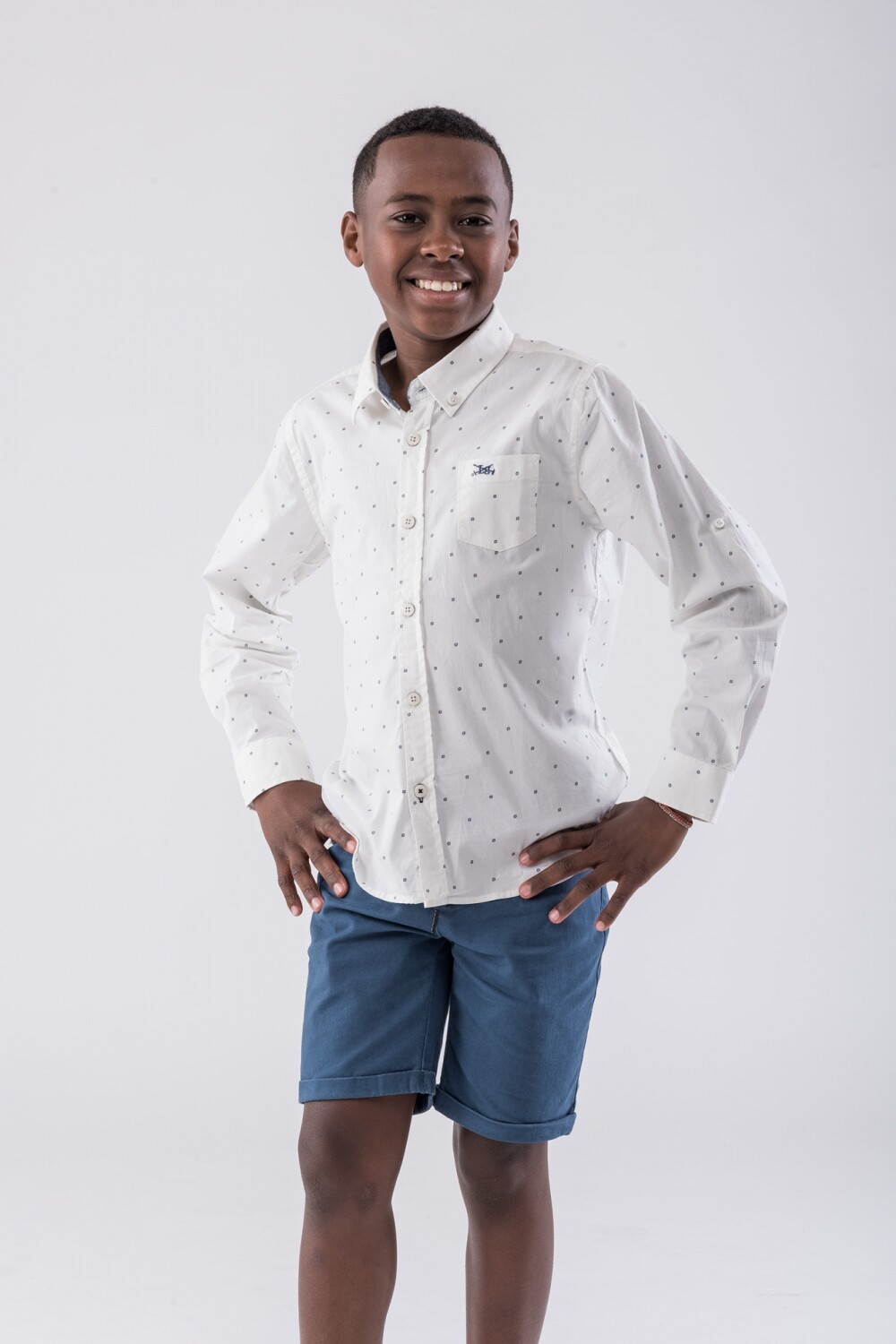 Camisa Estampada Blanco