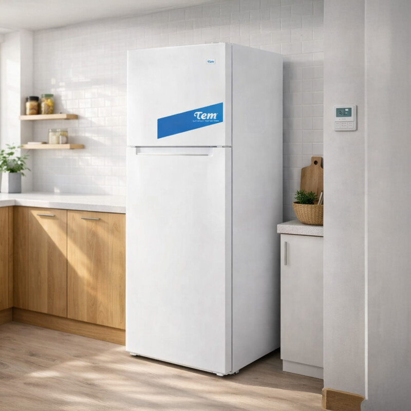 Heladera con freezer Tem TURNF 300 color blanco con capacidad de 197L Heladera Con Freezer Tem Turnf 300 Color Blanco Con Capacidad De 197l