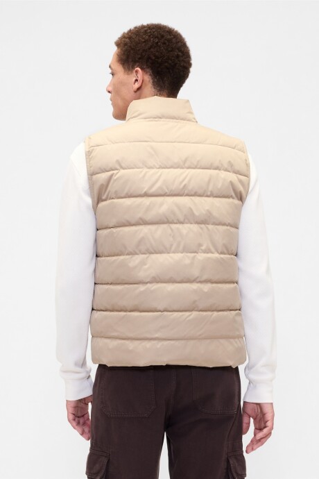 Chaleco Puffer Hombre Khaki