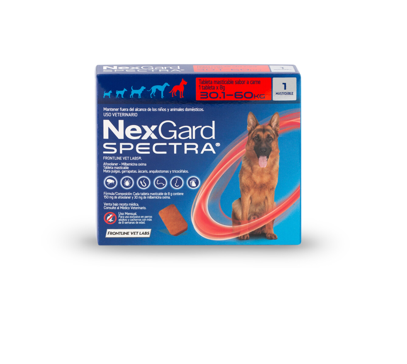 Nexgard Spectra 30.1 a 60kg PACK DE 3 