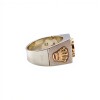 Anillo Mesa-Plata y Oro-Piedra Onix-AN5175 conpiedra