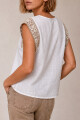 BLUSA LINO CROCHET BLANCO
