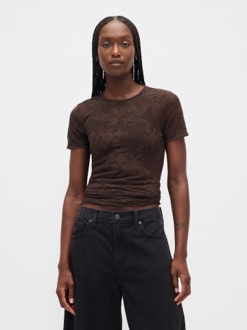 SS LACE CREW TERRA BROWN
