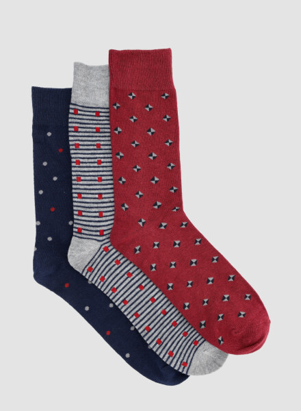 Pack x3 medias media caña diseño Variante 29