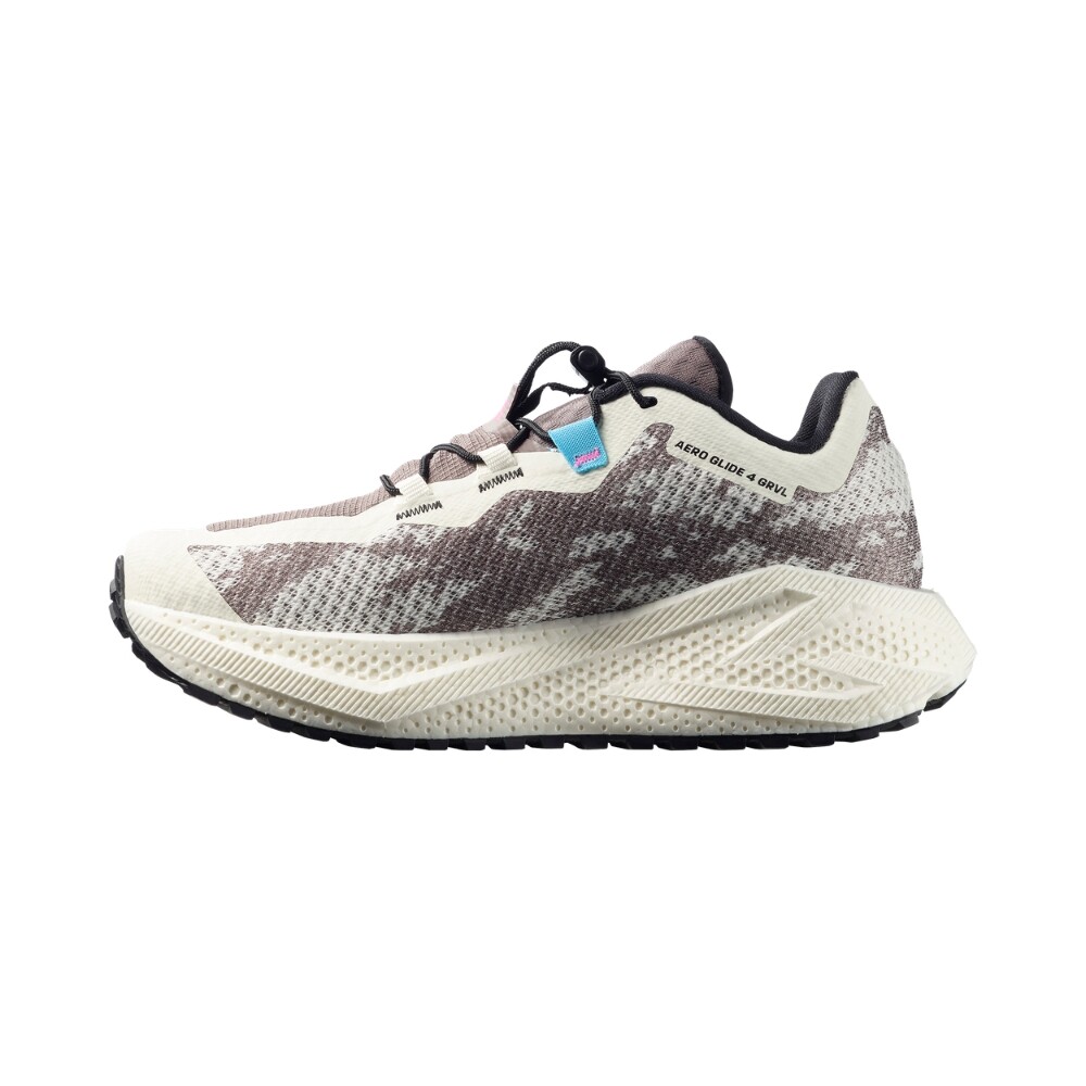 Zapatillas Trail Running Aero Glide 4 Grvl Mujer Vanilla/black/iron